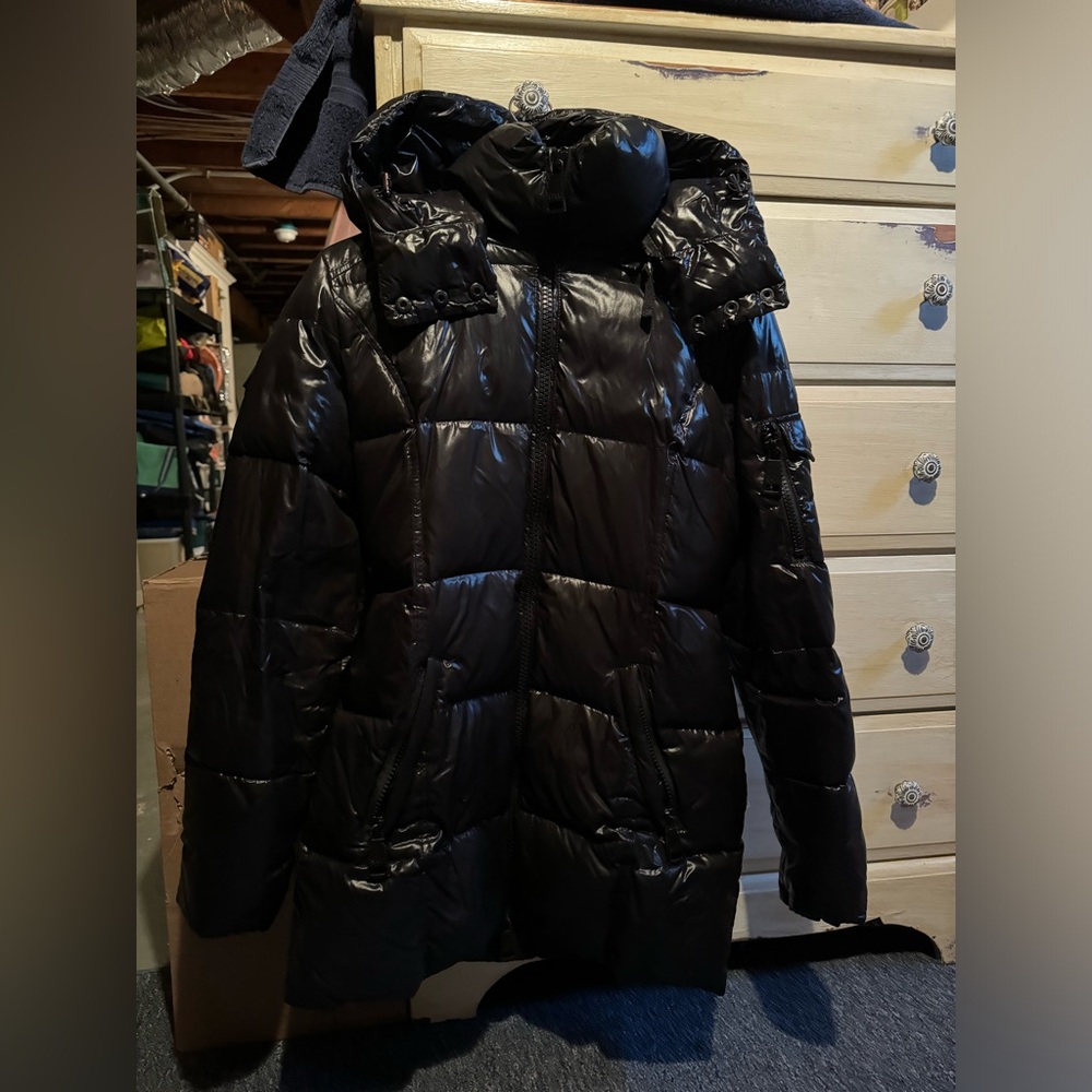SAM Soho Puffer Coat Jet Black